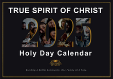 Load image into Gallery viewer, True Spirit of Christ 2025 Holy Day Calendar (DIGITAL VERSION)