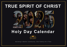 Load image into Gallery viewer, True Spirit of Christ 2025 Holy Day Calendar (DIGITAL VERSION)
