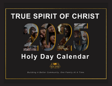 Load image into Gallery viewer, True Spirit of Christ 2025 High Holy Day Calendar
