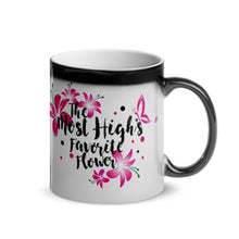 Load image into Gallery viewer, The Most High's Favorite Flower color change mug.
