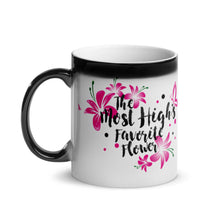 Load image into Gallery viewer, The Most High's Favorite Flower color change mug.
